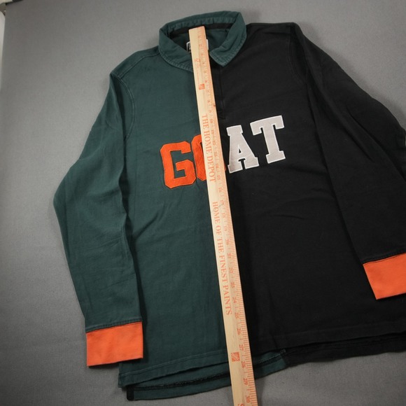 Y2K Rugby Long Sleeve Polo Color Block Cornerstore Bodega Shirt Mens S GOAT - Picture 5 of 11